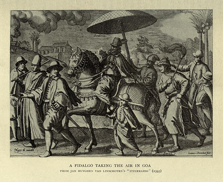 File:A Fidalgo taking the air in Goa, 1595.jpg