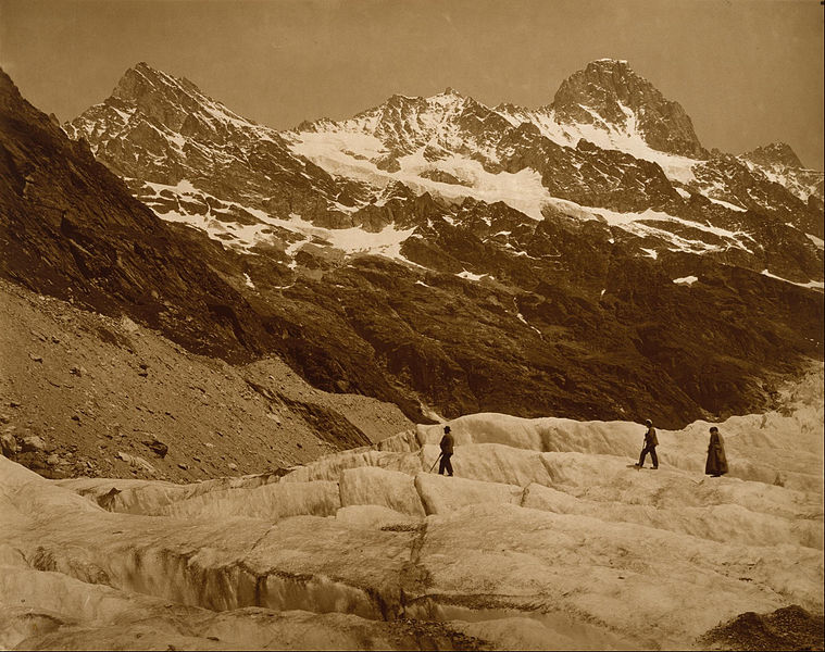 File:Adolphe Braun - Alpine Landscape, Three Hikers on a Glacier - Google Art Project.jpg