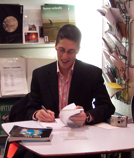 Bechdel at a London signing for Fun Home in 2006