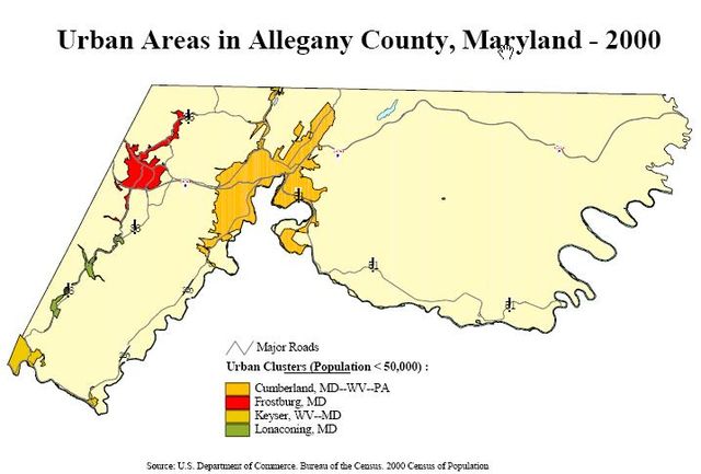 Image: Allegany County Urban Areas