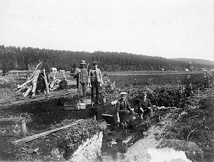 Image de la fouille du site en 1914