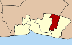 Amplasarea districtului în provincia Samut Prakan