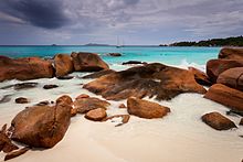 Beach of Anse Lazio on the island of Praslin Anse Lazio beach Praslin Seychelles.jpg