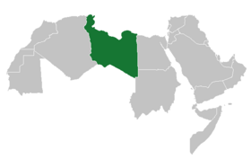 Localização de União Tunísia-Líbia