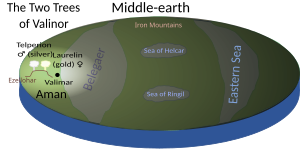 tolkiens legendarium - What is the distance between Minas Tirith