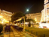 Christmas lights in Aristotelous Square