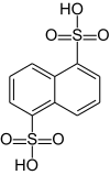 Structural formula of naphthalene-1,5-disulfonic acid