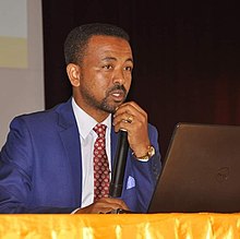 University of Gondar President Dr. Asrat Atsedeweyn taking part in an international conference organized by the University of Gondar Asrat Atsedeweyn.jpg