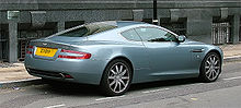 Aston Martin DB9 coupé, 2004.