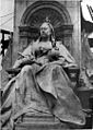 The statue of Queen Victoria after unveiling