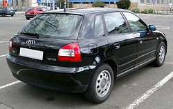 Vista trasera del Audi A3