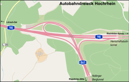 Autobahndreieck Hochrhein