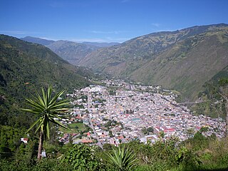 <span class="mw-page-title-main">Baños de Agua Santa</span> City in Tungurahua, Ecuador