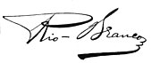 signature de José Maria da Silva Paranhos Júnior