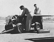 A Bat weapon on a bomb cart, with its nose radome removed Bat radar NAN6-50.jpg