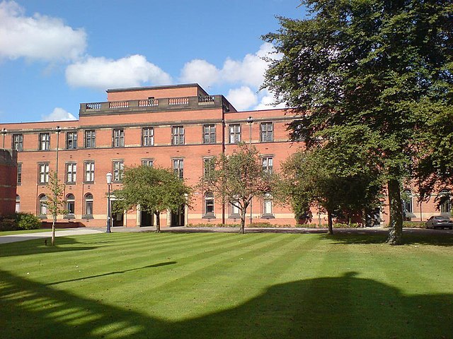 A view across Chancellor's Court, towards the Law building