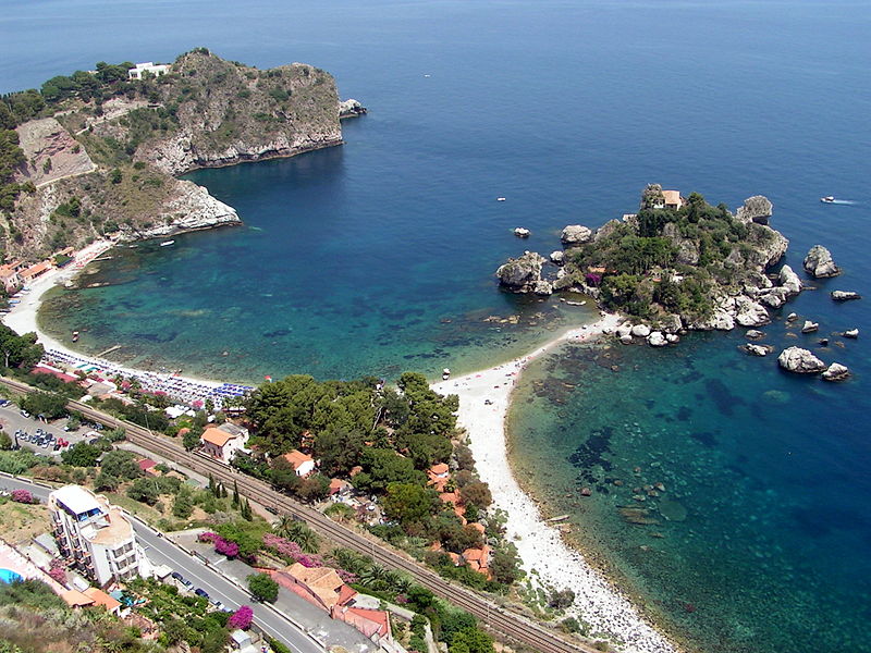 File:Beach in Taormina.JPG