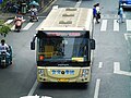 蚌埠公交102路使用的BJ6123C7BCD-1型天然氣客車