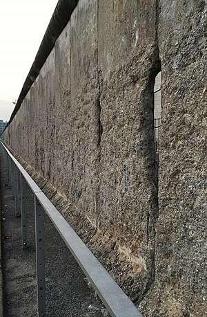 Remains of the Berlin wall, still in its original spot, 2016