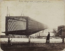 Stalowa konstrukcja mostu, 1864