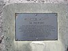 Memorial plaque by the wreckage