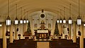 * Nomination Interior of an Ohio church decorated for Christmas. --Nheyob 00:50, 5 December 2020 (UTC)  Question Your camera is capable of 6,000 × 4,000 pixels, so why is the photo this small? Also provide geocoordinates, if possible. -- Ikan Kekek 03:12, 5 December 2020 (UTC) Re-edited and recropped to fix the problem of software exporting a smaller size. Added location to the file and the building category. --Nheyob 14:40, 5 December 2020 (UTC)  Comment Thank you. I'm undecided on this nomination; sharpness seems marginal for QI. I'll come back to this but totally wouldn't mind for someone else to pass judgment on it. -- Ikan Kekek 03:47, 6 December 2020 (UTC)  Support I'll call it a QI. -- Ikan Kekek 18:39, 6 December 2020 (UTC) * Promotion {{{2}}}