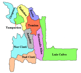 Kaart van Chuquisaca
