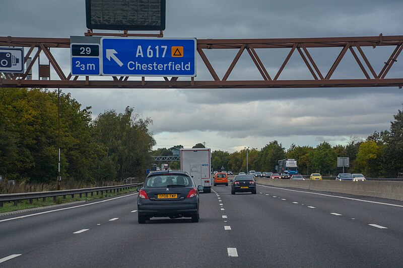 File:Bolsover District , M1 Motorway - geograph.org.uk - 5951695.jpg