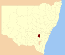 Contea di Boorowa – Mappa