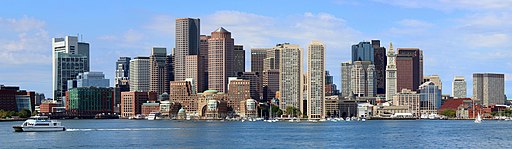 Downtown Boston from a Boston Harbor