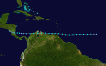 Storm path of Tropical Storm Bret Bret 1993 track.png