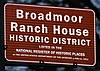 Broadmoor Ranch House Historic District BroadmoorRanchHouseDistSign.jpg