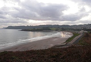 Broadsands Beach in Devon, England