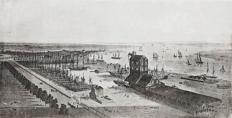 File:Brunswick dock London 1800s.jpg