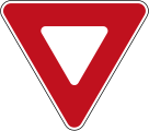 Yield sign