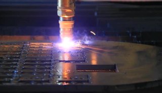 Plasma cutting is a process that cuts through electrically conductive 