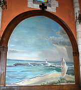 Capbreton Chiesa di San Nicola Dipinto Rénaud.JPG