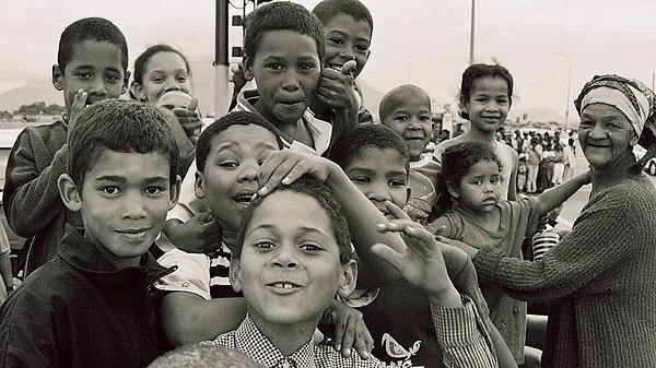 Cape Coloured children in Bonteheuwel