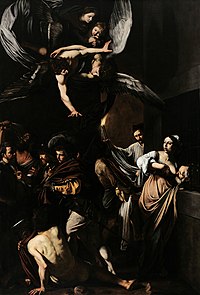 The Seven Works of Mercy by Caravaggio, 1606/07 (Naples) Caravaggio - Sette opere di Misericordia.jpg