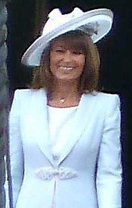 Carole Middleton English businesswoman. Mother of Catherine, Duchess of Cambridge