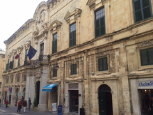 The Castellania, designed by Francesco Zerafa Castellania facade malta.png