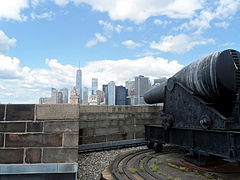 Cannon and skyline