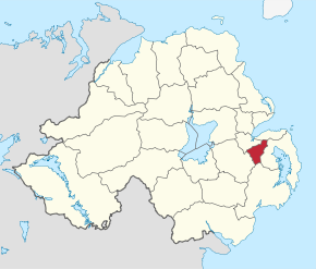 Poziția regiunii Castlereagh Borough