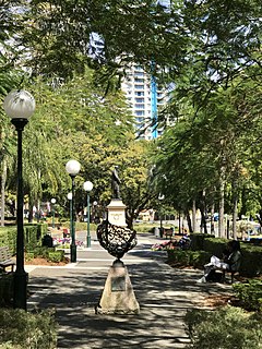 Centenary Place heritage-listed park in City of Brisbane