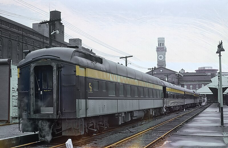 File:Chesapeake and Ohio office car 7 at Camden Station, January 19, 1969 (21907475333).jpg