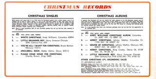 <i>Billboard</i> Christmas Holiday Charts Music rankings by the trade magazine Billboard of Christmas Holiday Music