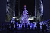 Christmas decoration at the Grand Arche