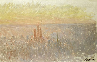 Claude Monet, Rouen általános nézete, 1892. i.  Olaj, vászon • 65 × 100 cm • Össze.  Szépművészeti Múzeum, Rouen