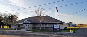 one-story building with sign reading City of Clear Lake city offices