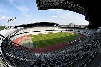 Вид з верхнього ярусу головної трибуни Cluj Arena (II)